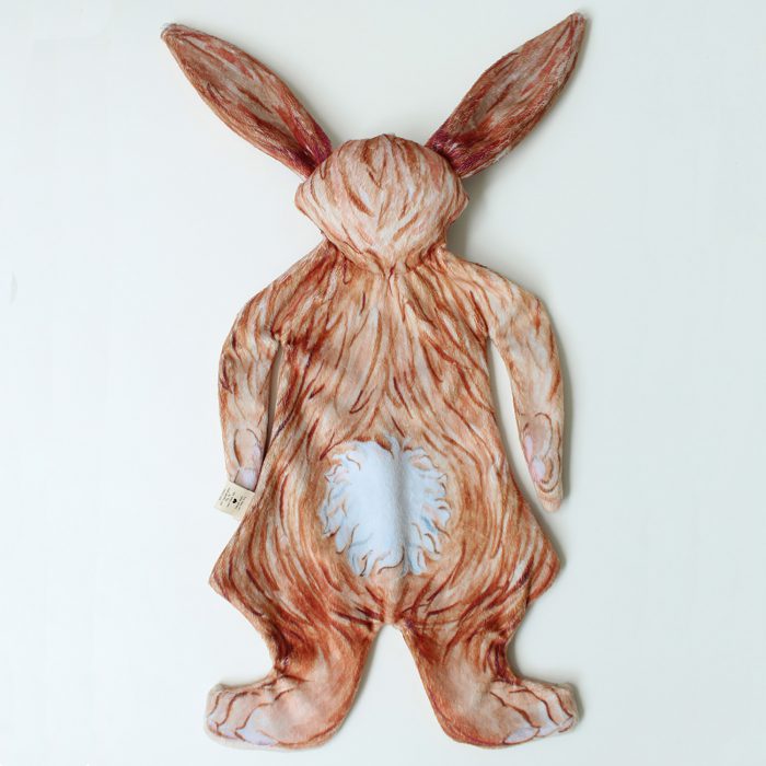 maple forest konijn knuffel milieu vriendelijk met de hand gemaakt aquarel tekening super zacht
