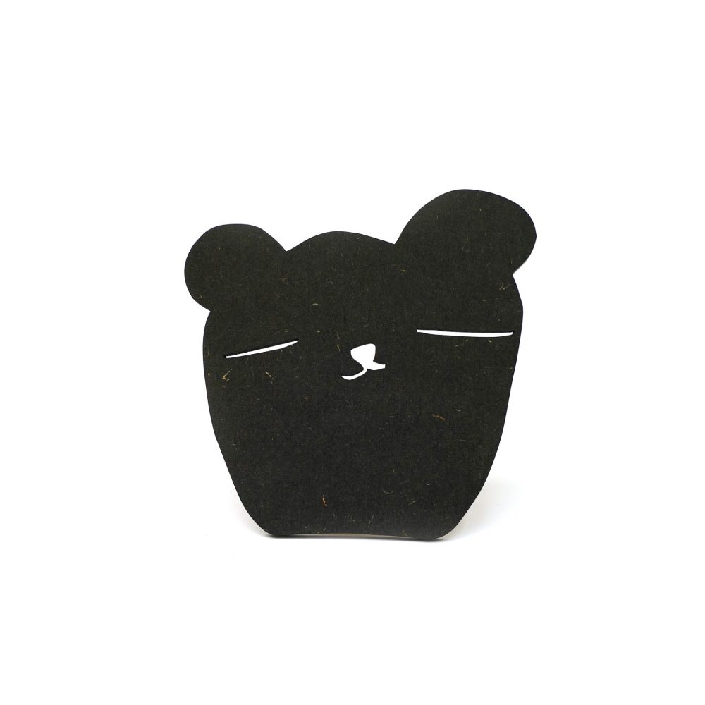 wandhaakje bear black tedandtone kinderkamer accessoires wanddecoratie