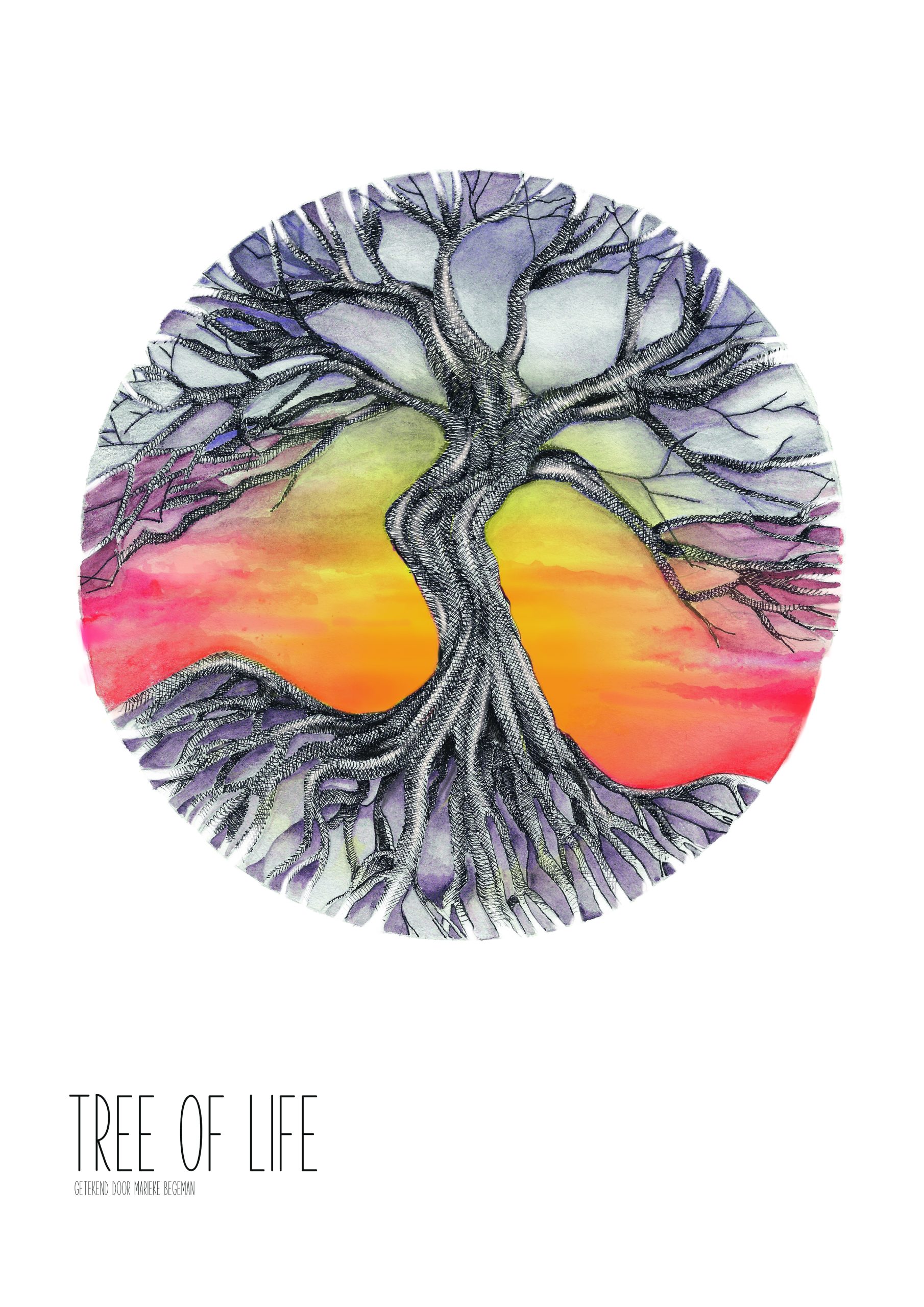 Poster ontwerp, tree of life